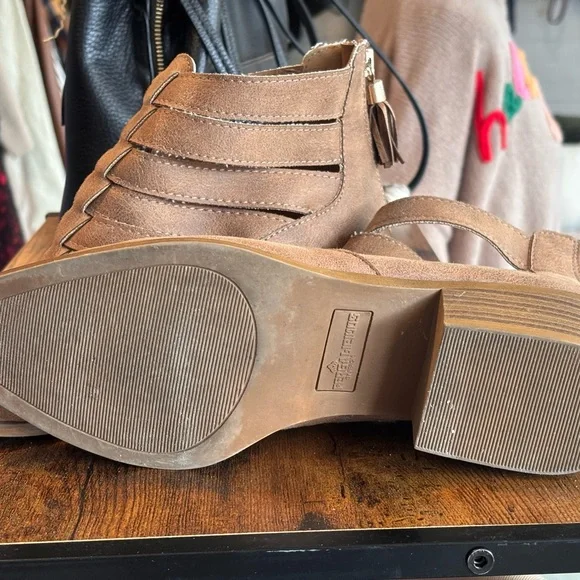 Stylish Tan Ankle Booties - Picture 6 of 6